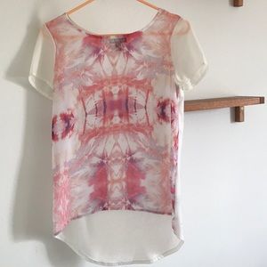 Semi-Sheer Tropical Blouse